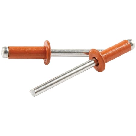 Allstar Performance Small Head Aluminum Rivet; Orange, 250PK ALL18137